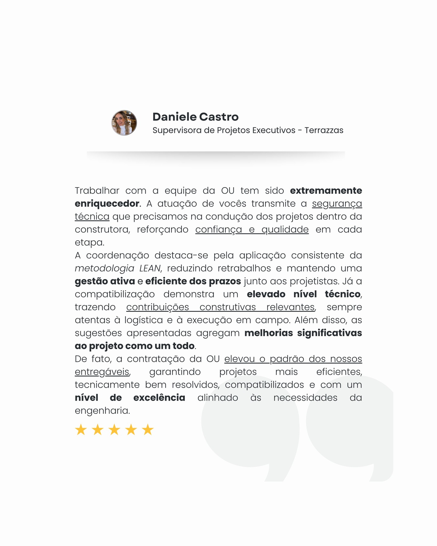 Quando cada detalhe é cuidado, cada decisão ganha consistência.
A experiência com a Ópera Urbana vai além da execução técnica: é confiança, parceria e qualidade em cada etapa do projeto.
Gestão integrada, coordenação eficiente e compatibilização cuidadosa tornam a diferença que você sente no resultado final.

#coordenacao #compatibilizacao #bim #obra