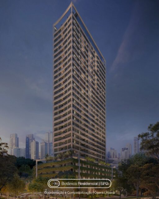 Arquitetura que se abre para a paisagem e transforma a relação com a cidade.
No Botânico Residencial, da EPO, a vegetação deixa de ser apenas complemento e passa a fazer parte da própria arquitetura, presente desde a base do edifício até os espaços de lazer e convivência.
Um empreendimento com diferentes escalas, usos e soluções que exigem integração entre as disciplinas para preservar a intenção do projeto e viabilizar sua execução.
A Ópera Urbana participa desse processo através da coordenação e compatibilização de projetos.
Projeto: Botânico Residencial
Construtora: @construtoraepo